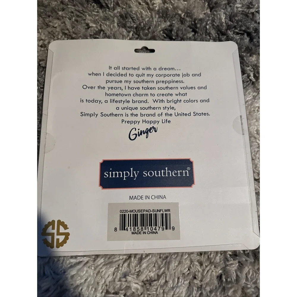 SIMPLY SOUTHERN Mouse Pad PC Rubber Back‎ Don't Let Anyone Steal Your Sunshine